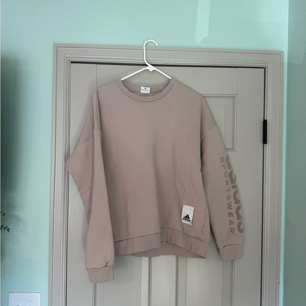 Adidas Cream Crewneck Sweatshirt